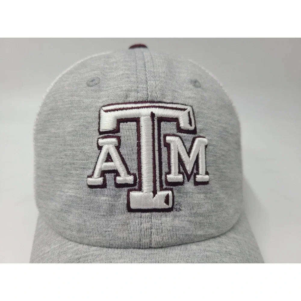 Texas A&M University Aggies‎ Mesh Trucker Snapback Hat Cap Men NCAA Gray White